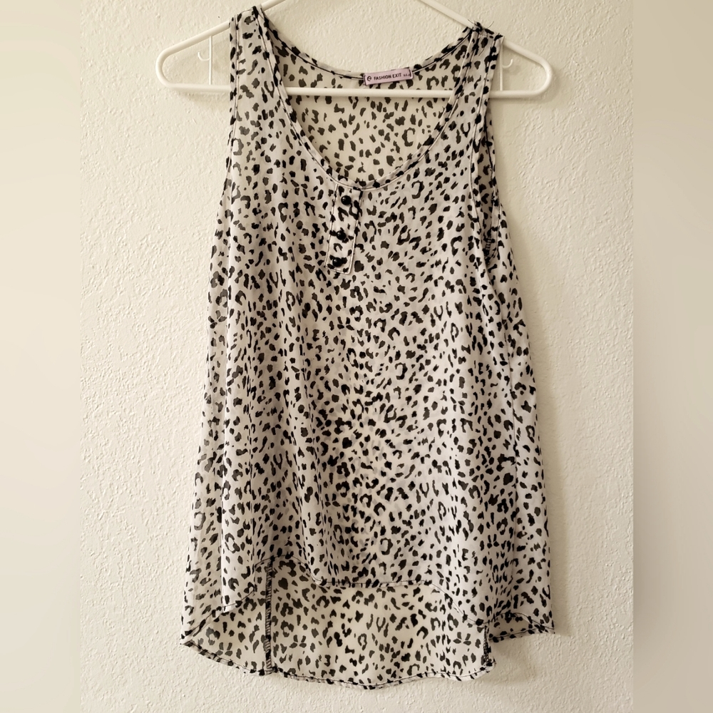Animal print blouse